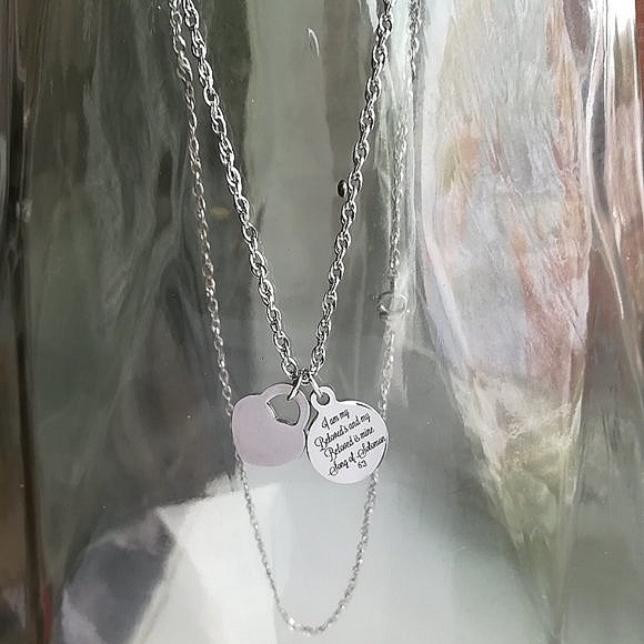 Christian Bible Verse Scripture Necklace - Picture 2 of 2